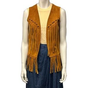 70’s suede fringe vest